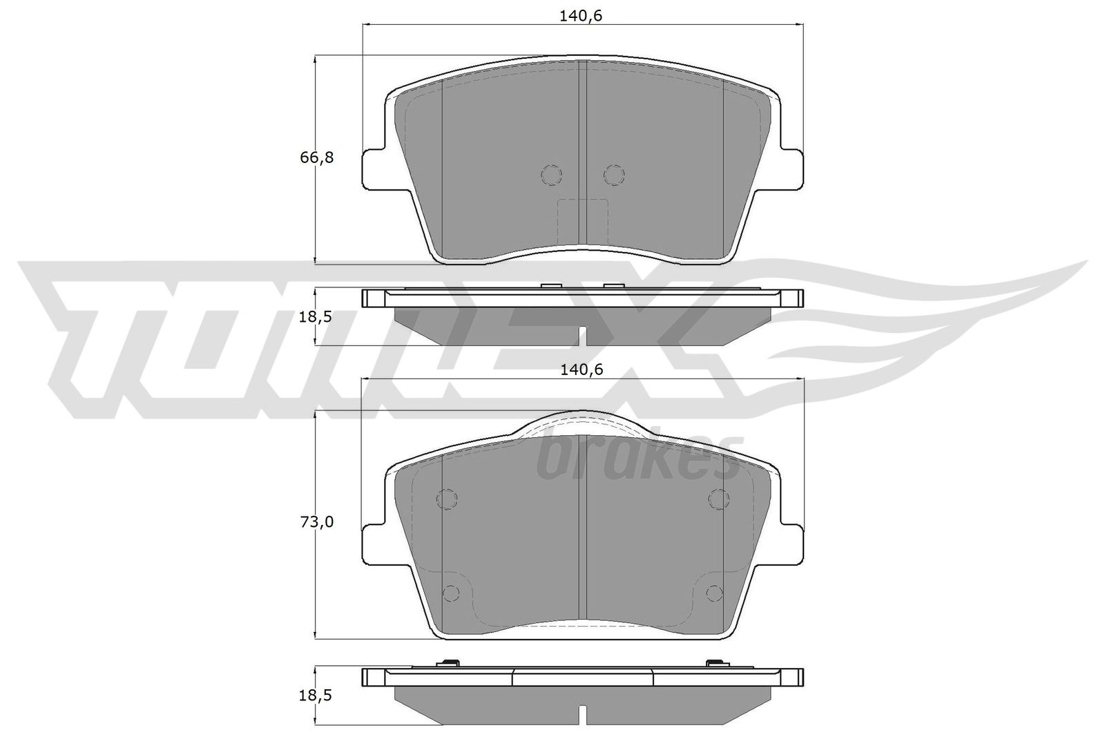 TOMEX Brakes TX 19-16 Sada...